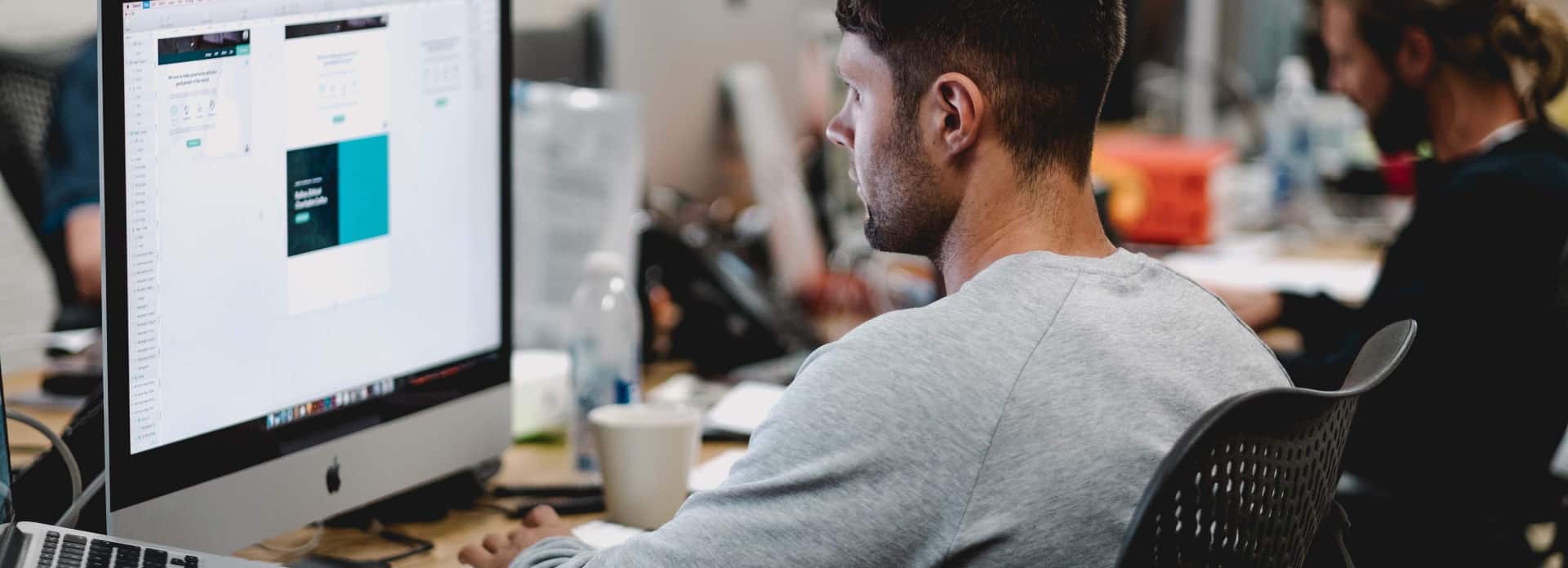 Man on Computer